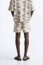 Jacquard bermuda shorts