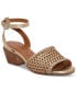 ფოტო #1 პროდუქტის Women's Modessa Woven Ankle-Strap Dress Sandals