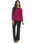 ფოტო #4 პროდუქტის Women's Long-Sleeve Top