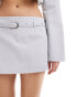 Фото #4 товара Bershka belted skort co-ord in pale grey