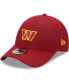 Фото #3 товара Men's Burgundy Washington Commanders Logo Essential 9Forty Adjustable Hat