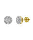ფოტო #1 პროდუქტის Glacier Shine 14k Yellow Gold 0.4 cttw Certified Natural Diamond Stud Earring for Men/Women, Screw Back
