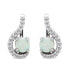 Sparkling silver earrings with zircons and opals EA377W