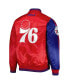 Фото #3 товара Куртка мужская Starter Fast Break Royal, красная, с отделкой из сатина