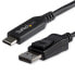 Фото #1 товара StarTech.com 6ft/1.8m USB C to DisplayPort 1.4 Cable - 4K/5K/8K USB Type-C to DP 1.4 Alt Mode Video Adapter Converter - HBR3/HDR/DSC - 8K 60Hz DP Monitor Cable for USB-C/Thunderbolt 3 - 1.8 m - USB Type-C - DisplayPort - Male - Male - Straight