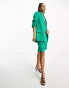 French Connection luxe tailored blazer co-ord in emerald green