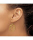 ფოტო #3 პროდუქტის Stainless Steel Yellow plated Multi-Circle Dangle Earrings