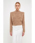 Фото #2 товара Women's Chunky Wool Knit Detailed Sweater