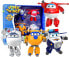 Фото #1 товара Super Wings EU730206 Transformer Set X4 - Aeroplane Figures Transformable Robot Cartoon Toy Children from 3 Years - 12 cm, Blue Yellow White Red, One Size