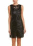 Tart Women's Tart faux Leather Vela Sheath Dress Sz. Small (Black) 151331 - фото #1