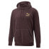 Puma Iconic T7 Velour Pullover Hoodie Mens Brown Casual Outerwear 532220-21 L - фото #3