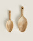 Wood scoop pack (pack of 2)