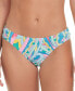 Фото #1 товара Women's Ruched-Side Multicolor-Print Bottom