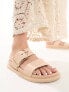 Фото #3 товара ASOS DESIGN Frozen double strap slider in beige