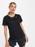 Nike Running dry fit race top in black