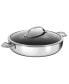 Фото #1 товара HaptIQ 5.25 qt, 4.8 L, 12.5", 32cm Nonstick Induction Suitable Covered Chef Pan, Mirror Polished Stainless Exterior