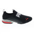 Фото #1 товара Puma Axelion Slip On 37719801 Mens Black Canvas Athletic Running Shoes