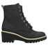 Фото #1 товара Corkys Ghosted Round Toe Wedge Womens Black Casual Boots 80-9995-BLCK