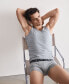 Фото #5 товара Men's 3-Pk. Slim Fit Classic Undershirts