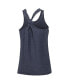 ფოტო #3 პროდუქტის Women's Navy Penn State Nittany Lions Stacked Name Racerback Tank Top