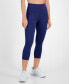 ფოტო #1 პროდუქტის Women's Solid Cropped Leggings, Created for Macy's