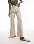 Фото #2 товара Topshop Tall co-ord linen-blend wide leg trouser in natural