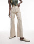 Фото #1 товара Topshop Tall co-ord linen-blend wide leg trouser in natural