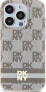 DKNY DKNY DKHMP13LHCPTSE iPhone 13 Pro / 13 6.1" beżowy/beige hardcase IML Checkered Mono Pattern & Printed Stripes MagSafe