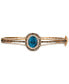 ფოტო #2 პროდუქტის London Blue Topaz (4 ct. t.w.) & Diamond (2-1/4 ct. t.w.) Bangle Bracelet in 14k Rose Gold