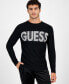 Фото #1 товара Men's Amyas Crewneck Long Sleeve Logo Sweater