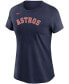 Women's Alex Bregman Navy Houston Astros Name Number T-shirt