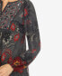 Фото #4 товара Women's Paisley Flower Embroidered Sweater Dress