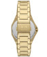 ფოტო #3 პროდუქტის Women's Quartz Three Hand Gold-Tone Stainless Steel Watch 34mm