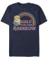 Фото #1 товара Men's Minions Build Your Rainbow Short Sleeve T-shirt