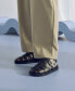 ფოტო #10 პროდუქტის Men's Montego Slingback Faux-Leather Buckle Sandals