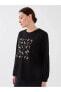 Фото #2 товара Толстовка LCW Grace Bicycle Neck Printed Sweatshirt