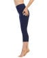 ფოტო #1 პროდუქტის High Waist 3/4 Length Pocket Compression Leggings