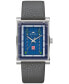 ფოტო #1 პროდუქტის Men's Frank Lloyd Wright Robie House Gray Leather Strap Watch 31mm