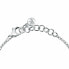 Fine steel bracelet with Trilliant SAWY04 crystals