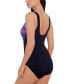Фото #3 товара Women's Printed High-Neck One-Piece Swimsuit, Created for Macy's
