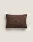 Geometric wool blend cushion cover