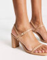 Simmi London Calista block heel sandals in beige