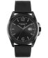 ფოტო #1 პროდუქტის Men's Greyson Black Leather Strap Watch 41mm