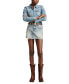 ფოტო #5 პროდუქტის Women's Denim Western Shirt