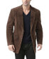 Фото #3 товара Men Cliff Classic Two-Button Suede Leather Blazer - Tall
