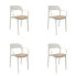 Garden chair Garbar Ona White Beige Sand polypropylene 56 x 79 x 52 cm 56 x 52 x 79 cm 4 Units (4 Pieces)