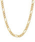 ფოტო #1 პროდუქტის Figaro Link Chain 18" Necklace (4-1/3mm) in 18k Gold-Plated Sterling Silver