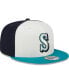 Men's Cream Seattle Mariners 2024 Batting Practice 9FIFTY Snapback Hat