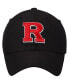 ფოტო #3 პროდუქტის Men's Black Rutgers Scarlet Knights Primary Logo Staple Adjustable Hat