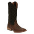 Фото #2 товара Justin Boots Cattler Chocolate Geometric Square Toe Cowboy Mens Brown Casual Bo